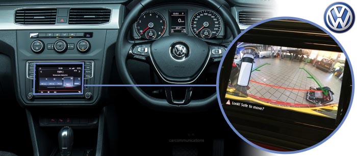 Caddy reversing camera screen